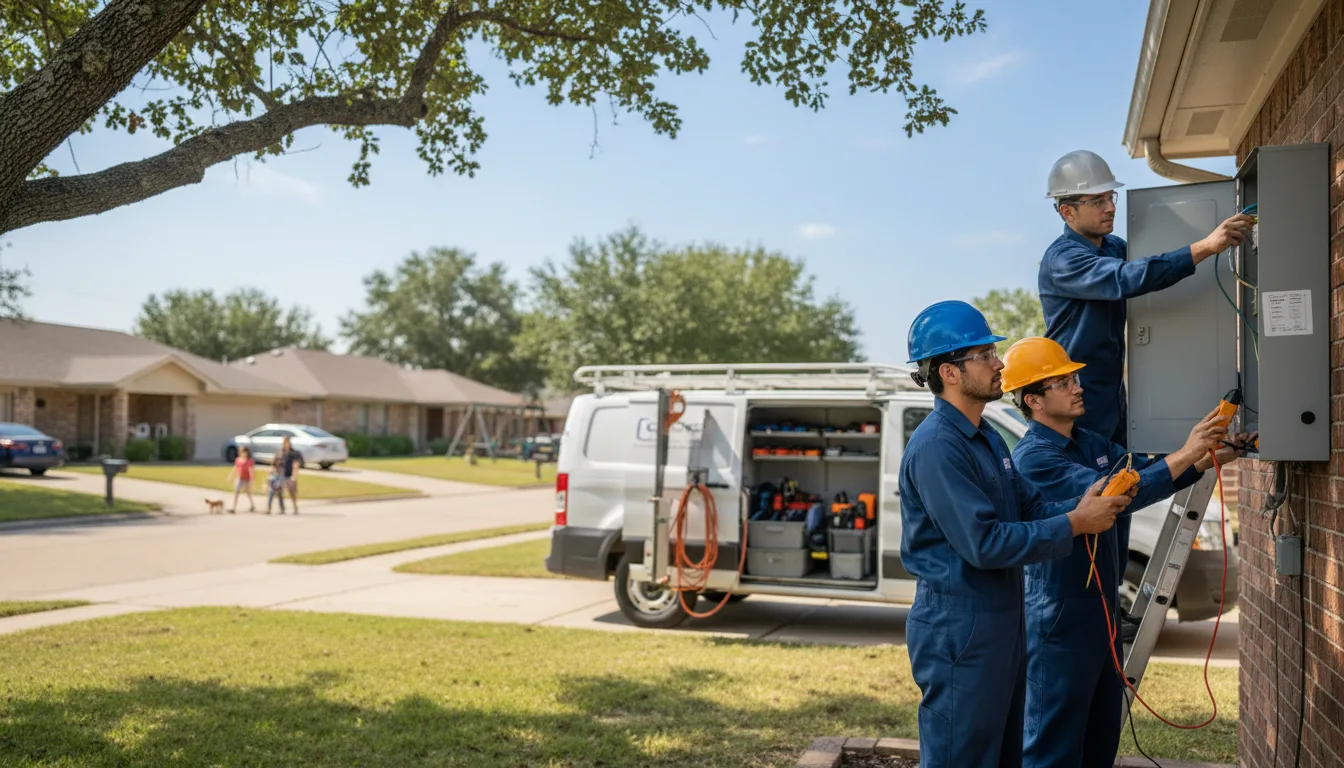 Certified electrician providing emergency electrical services in Lometa, TX